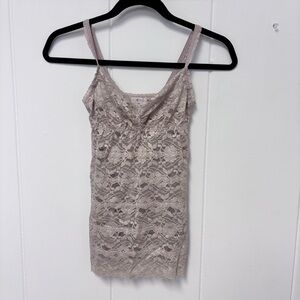 Anthropologie Floral Lace Tank Size XS